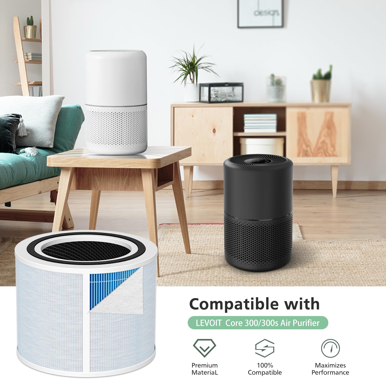 Velanqo PureAir 300™ Replacement HEPA Filters (2-Pack)