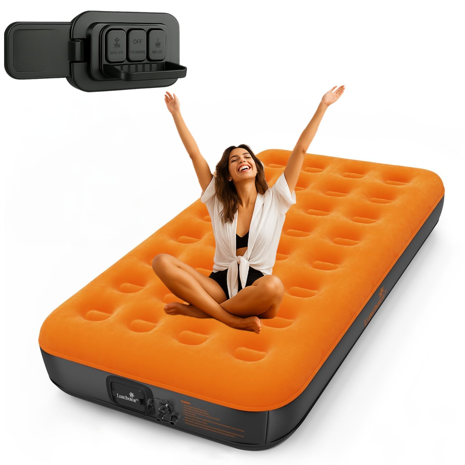 Aufblasbare Luftmatratze für 1 Person – 190×99 cm, Schnellaufblasend bis 150 kg